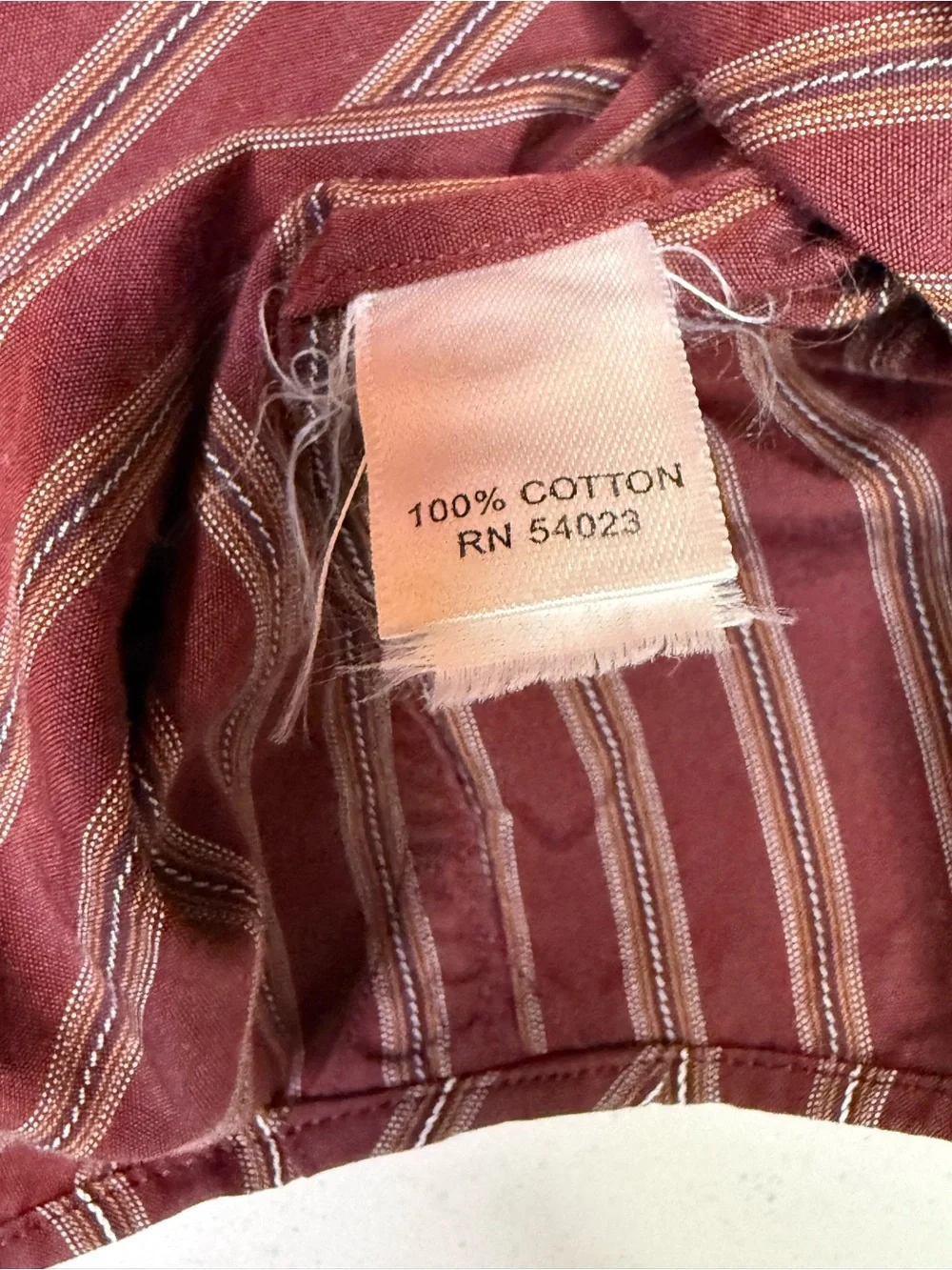 Banana Republic Fitted Men’s Dress Shirt 16-16½ Large Burgundy Striped
